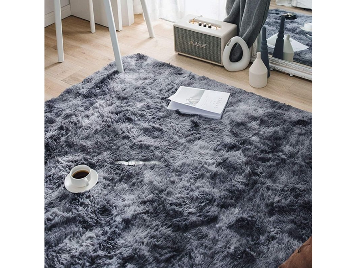 Tapete peludo anti derrapante para sala e quarto | S/MARCA