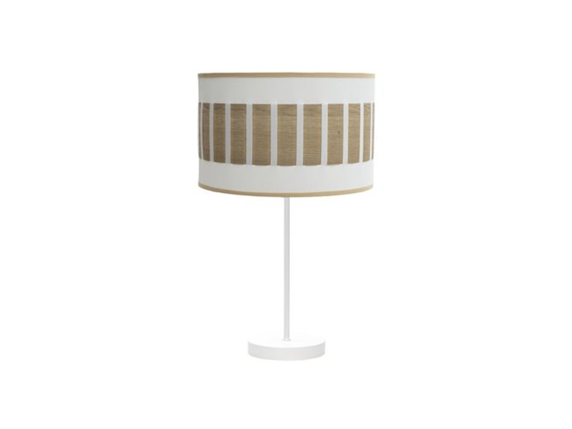 Ivanna Candeeiro de Mesa Alto 1Xe27 Branco/Madeira Luz Branca 62X30X30 Cm FABRILAMP