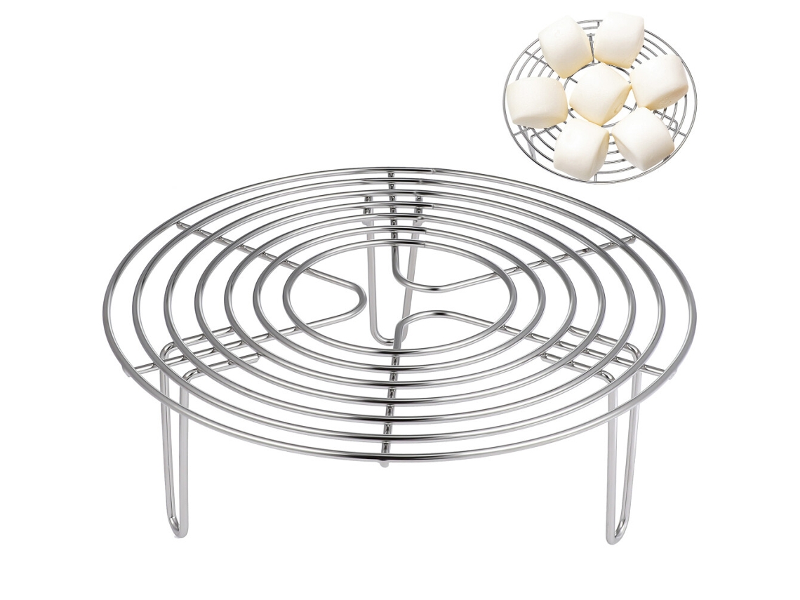 Prateleira para Fritadeira a Ar, Grelha Redonda para Cozimento e Resfriamento de Ovos, Vaporizador SUNNY SPACES