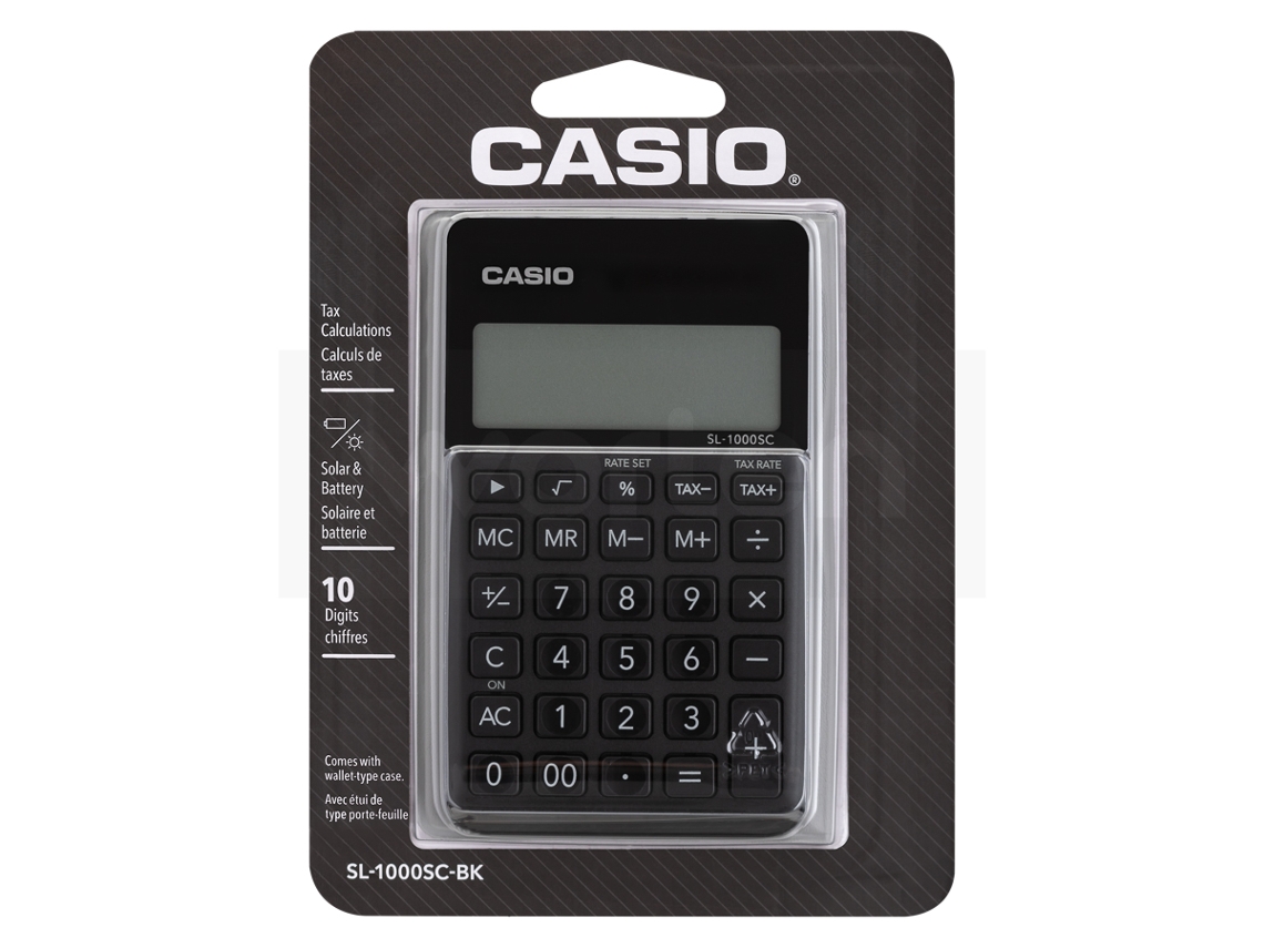 Calculadora Básica CASIO SL-1000SC-BK Preto (10 dígitos)