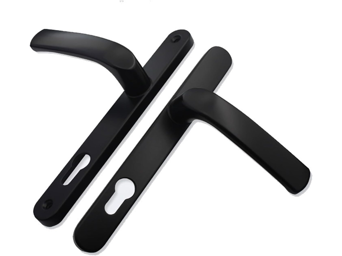 Puxador De Liga Alumínio Para Porta, Preto E Branco, Distância Entre Furos De 85mm E 92mm, 193mm E 115mm, 1 Peça Preto