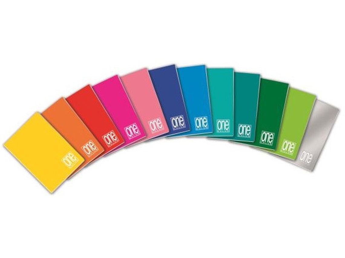 BLASETTI Caderno One Color e Bloco A5 21 Folhas Multicolor