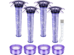 Acessórios Aspirador De Pó Para Dyson V8, Kit De Substituição De Filtros Com 8 Pcs Cuich
