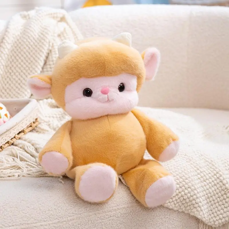Brinquedo de Pelúcia Fofo de Desenho Animado, Boneco Fofinho de Alta Qualidade para Sentar MDUG (amarelo, 40cm)