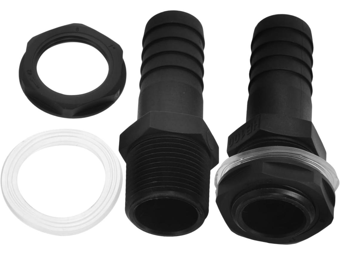 Conjunto De 2 Adaptadores Plástico Para Tanque Água Com Bocal
