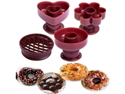 2026-4 Moldes Diy De Donas De Plástico Para Repostería, Herramienta De Horneado Para Cocina