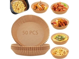 Gl15221-Bandeja de Papel Descartável para Fritadeira de Ar. 30-50-100 Peças. Assadeira de Silicone. para Óleo. Forno. Revestimento YWEI