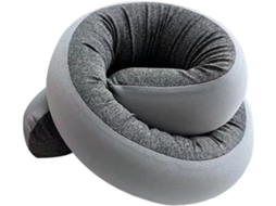 Travesseiro de Viagem para Dormir, Espiral Ajustável, Formato em S, Lavável, Ideal Viagens Avião, CHABERLU