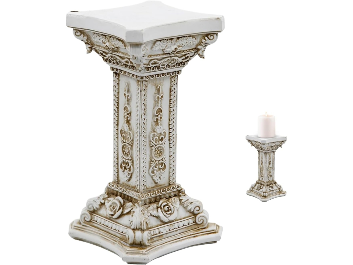 Coluna Romana Colunas para Casamento Colunas Gregas Escultura Floral Ornamental Vintage para Jardim, Cozinha, Sala de CHABERLU