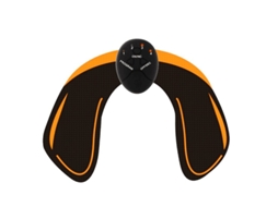 Conjunto De 2 Peças Para Estimulação Muscular Abdominal Ems Uso Doméstico, Na Cor Laranja.
