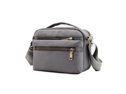 2026-bolsa Cruzada Para Mulher, Bolsa Messenger Com Múltiplos Bolsos, Bolsa De Ombro, Cinza