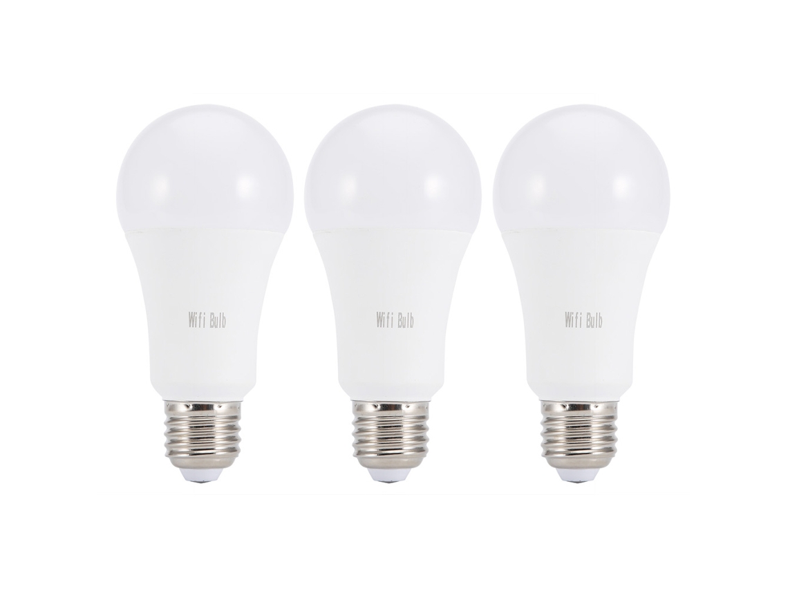 Lâmpada inteligente Wi-Fi E27 (7w Multicolorida, Controle Remoto)