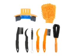 Kit De Limpeza Profissional Para Bicicleta Com 8 Peças Luvas E Escovas Manutenção Ciclismo