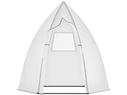 Mini Estufa Tenda de Inverno para Plantas com Porta Reabilitável Varanda de Jardim Proteção de Inverno Branco 160 X 140 X 180 Cm Ge