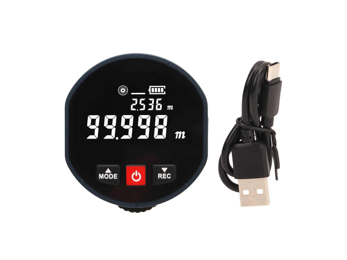 Medidor de Distância por Roda Digital com Alta Precisão Eletrônico 0 99,999m Tela Led Armazenamento de Dados