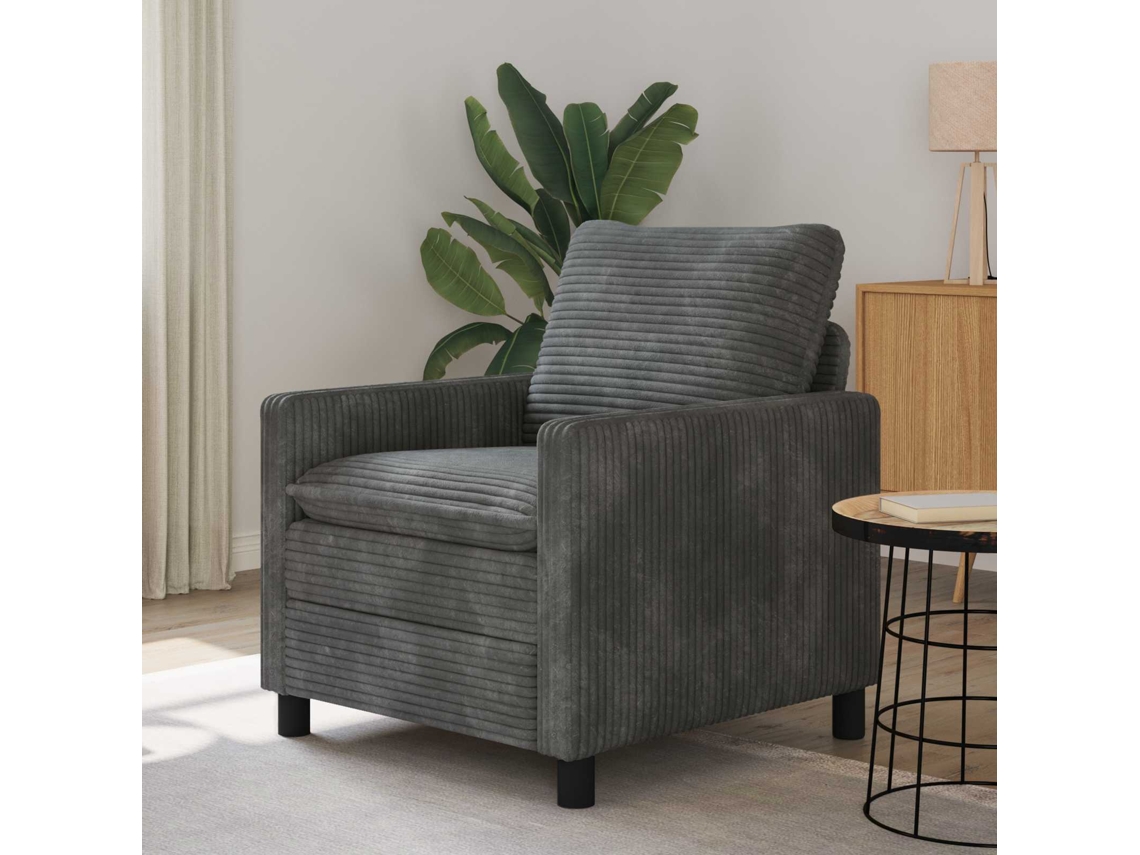Vidaxl Sofá Cinzento-claro 76 X 81 X 87,5 Cm Poliéster