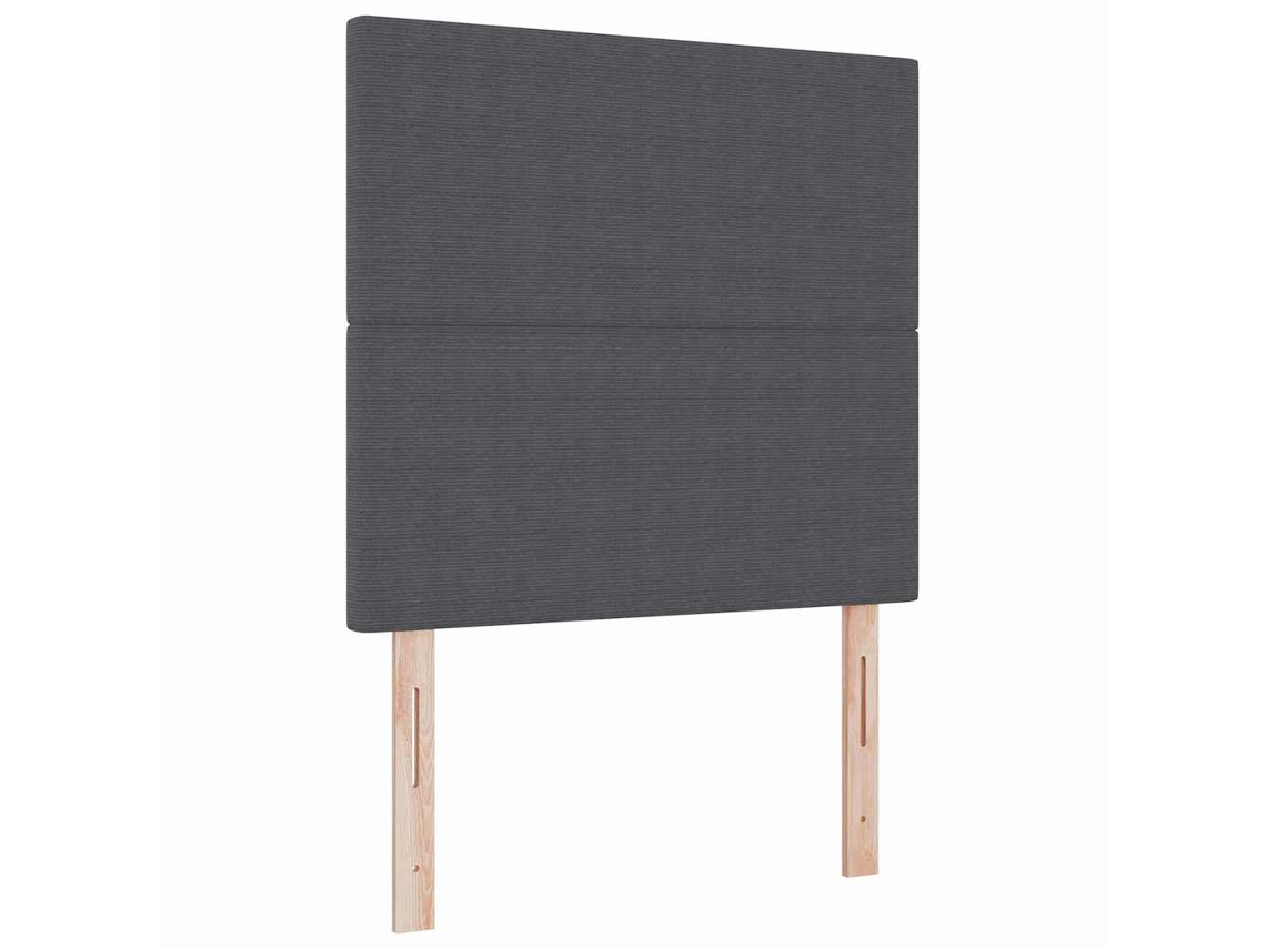 Cabeceira | Painel De Cama Cinza Escuro 80 Cm Tecido De Veludo Cotele