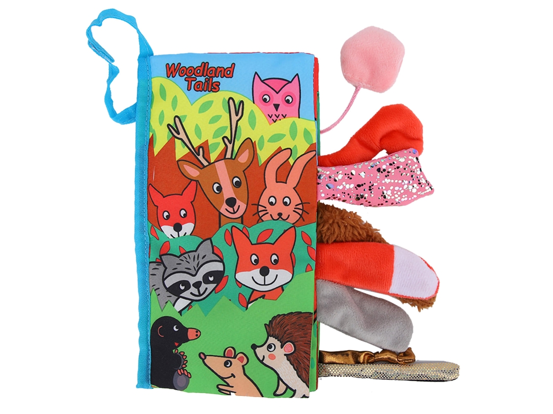 Mali livro de Tecido Infantil Educativo 3d com Rabiscos Anti rasgo Floresta Brincadeira para Bebê
