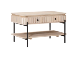 Vidaxl Mesa De Café Feita À Mão Branco 85 X 45 X 50 Cm
