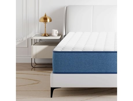 Colchão De Molas Ensacadas De Espuma Hr Espessura Wowttrelax Azul (90x200)