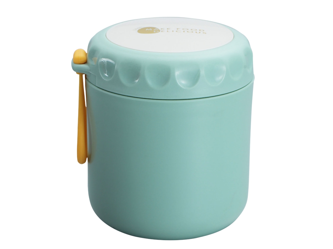Caneca Térmica de Aço Inoxidável 304 Selada Anti vazamento para Sopa Alimentos Casa Escola Escritório Verde | S/MARCA