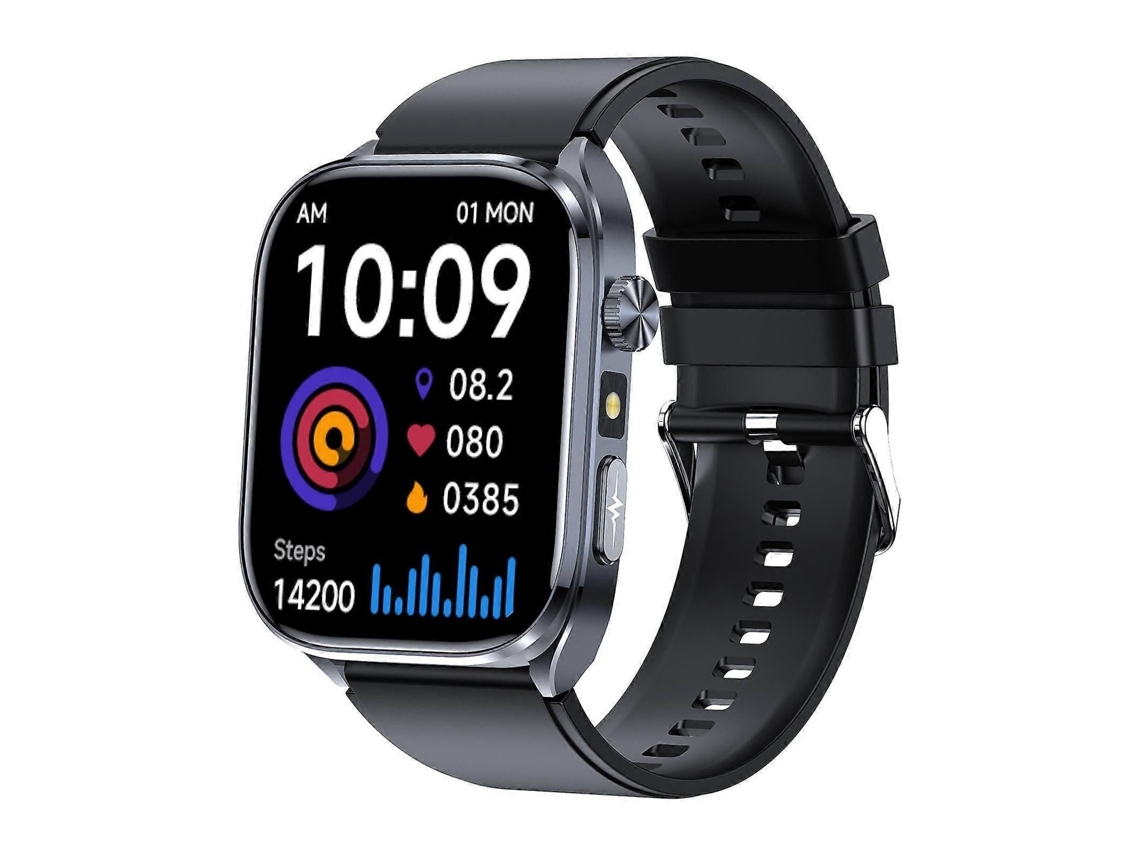 Smartwatch Com Tela Colorida De 2 Polegadas E Pulseira De Silicone.