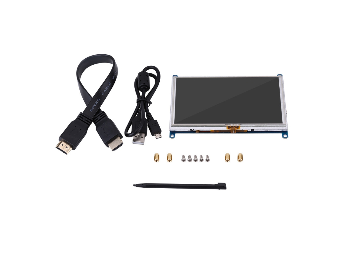 Tela Lcd Toque 5" LAXISCREED 800x480 Hdmi Usb