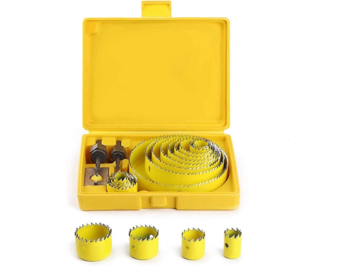 Caixa De Serra Copo, Kit Completo De 19~127mm Com Mandris E Acessórios