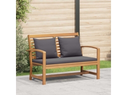 Vidaxl Conjunto De Banco E Mesa De Jardim Com Almofada 2 Peça
