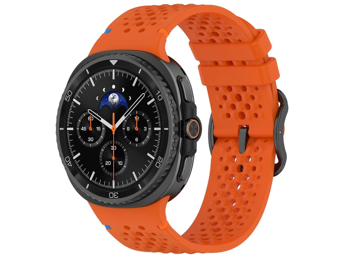Pulseira De Silicone Respirável Com Fivela Preta Em Formato De Escada E Padrão Favo De Mel Da Xdfind Para Samsung Galaxy Watch8 / Watch8 Classic.