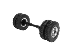 Mali pneu de Eixo Traseiro Não Motorizado para Reboque Rc 1/14, Aro de 10 Buracos, Diâmetro 85mm, Acessório de Tractor