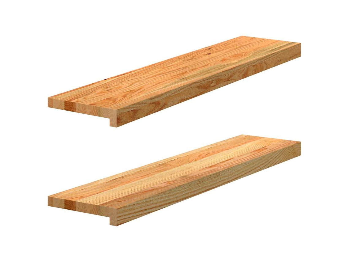 Vidaxl Soleiras Da Janela 2 Pcs 90x20x2 Cm Carvalho Castanho-claro