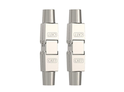 Conexão De Rede Do Adaptador De Junção Da Extensão Do Cabo Rj45 Cat7 Completamente Protegida