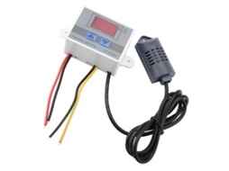 Laxiscreed Higrómetro Digital Com Sensor De Humidade E Controle Por Interruptor