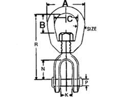 Seachoice Jaw-Eye Swivel