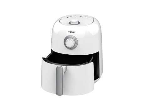 Fritadeira De Ar Sabiri Fácil De Usar Com Alça E Pernas Antiderrapantes Ip20 273x304x210mm Cor Branca E Prata Väline (1450w 230v)
