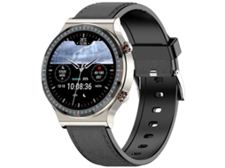Smartwatch Yizhood G08 1.3 Inch Bluetooth 5.1 Monitorização Da Saúde Ip67 À Prova De Água 10 Modos De Desporto (android E Ios Prata)