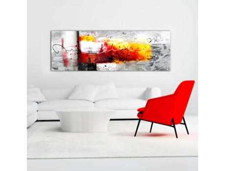 Quadro ARTGEIST Hammer (1 Part) Red Narrow (135x45)