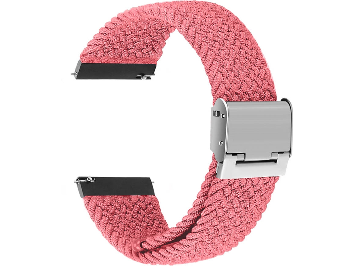 Bracelete Entrançada Ajustável para Garmin Vivomove HR Rosa