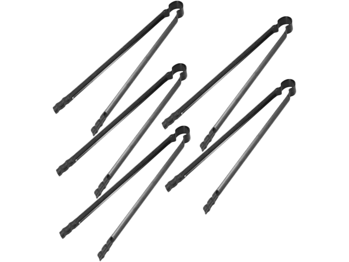 Pinças De Metal Para Churrasco Villcase, 5 Peças, Para Uso Externo, Pinças Para Fogo, Ferramentas Multifuncionais