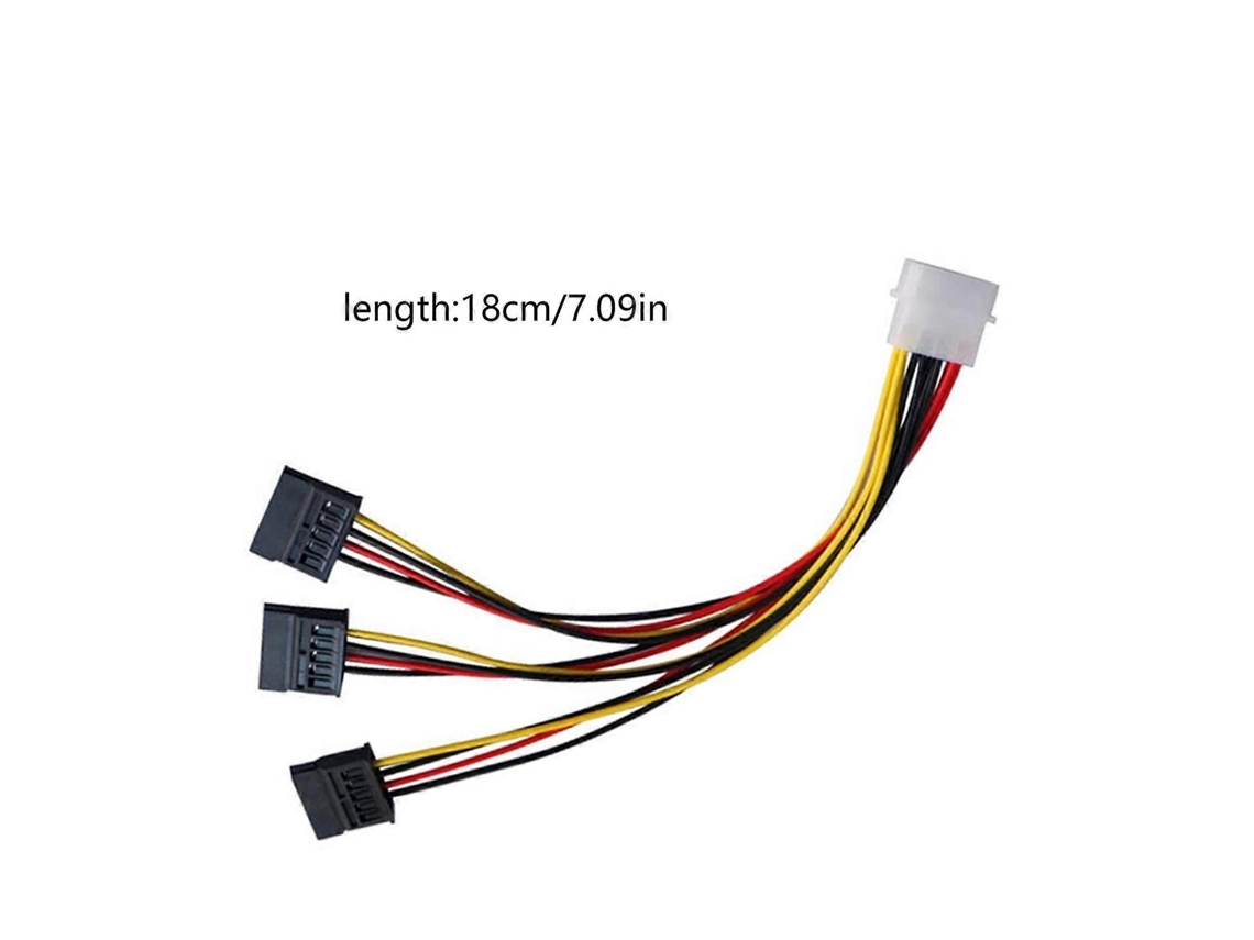 Lurelia Cabo Sata, 4 Pin, 4p, Ventoinhas