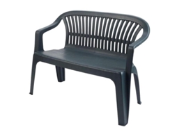 Banco Resina Diva 114x55x82 Cm Antracita IPAE-PROGARDEN