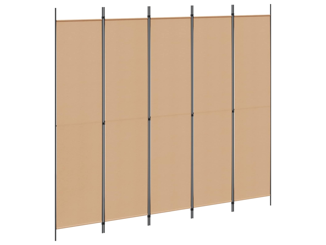 Conjunto 1 Divisor De Ambiente Vidaxl Bege Poliéster (250 X 220 Cm)