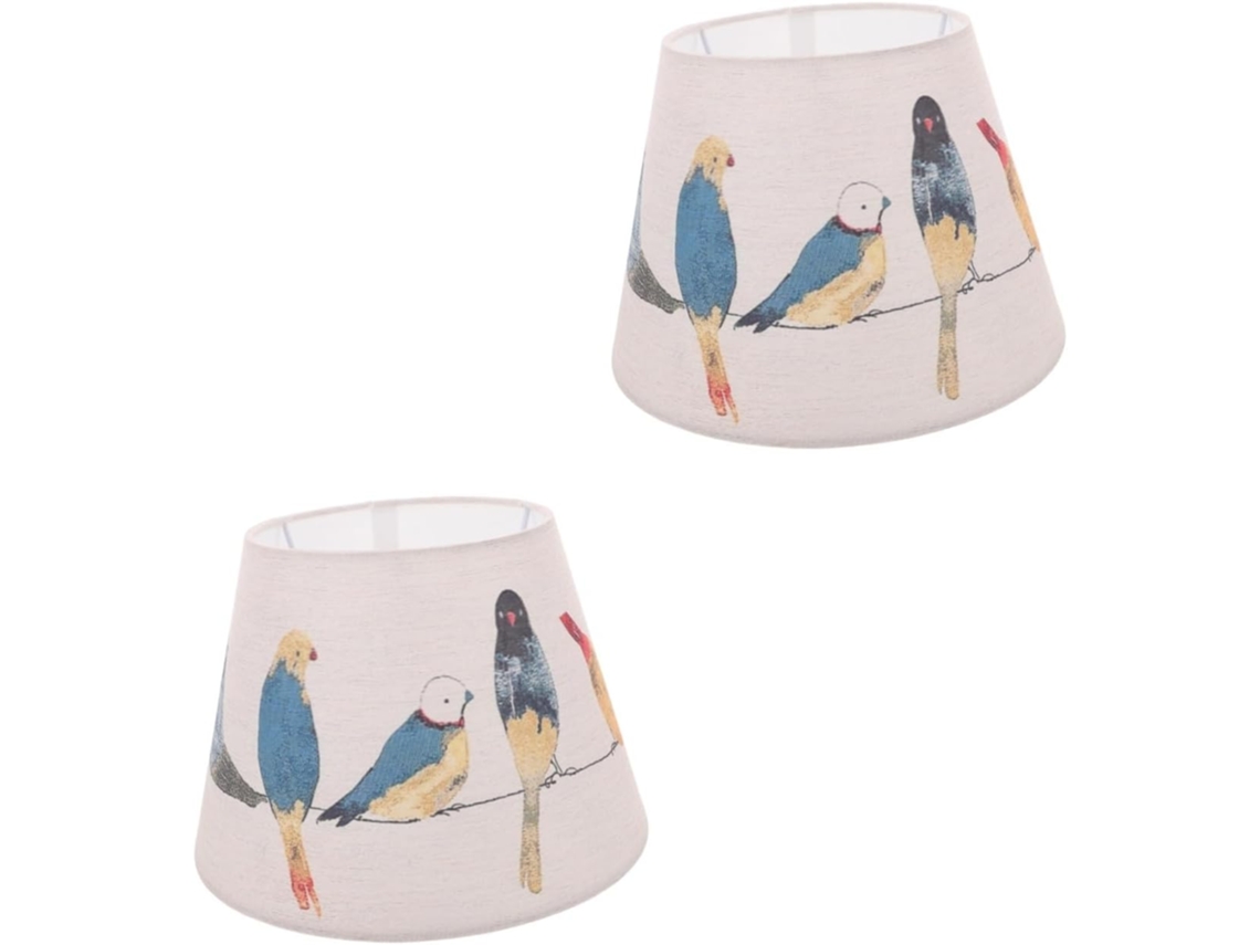 Conjunto De 2 Peças - Estampa Criativa Para Luminária De Mesa Em Estilo Moderno E Minimalista