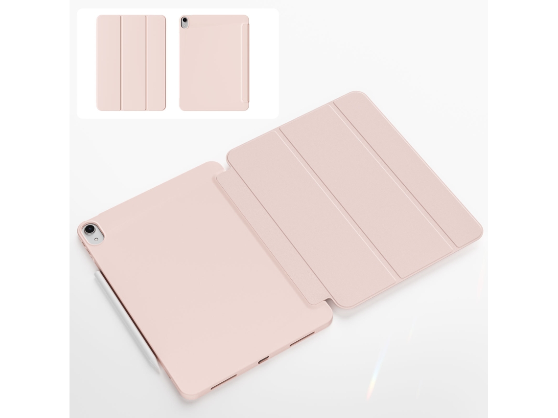 Capa Fólio Magnética Para iPad 10ª Geração 10,9 Polegadas, Compatível Com Apple Pencil Rosa