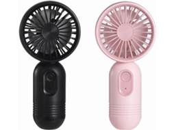 Mini Ventilador de Mão com 2 unidades, portátil, alimentado por bateria BRILVIBERA