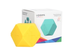 Mali brinquedo de Quebra cabeça Lógico 3d Abs para Crianças Educativo Alivia Estresse Presente Aniversário Amarelo