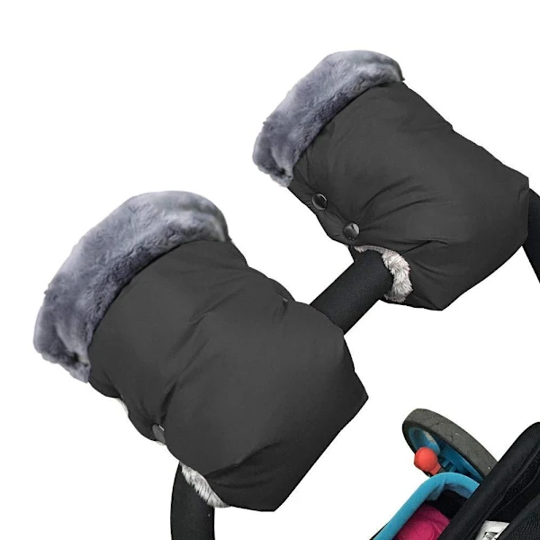 Luvas Aquecedoras para Carrinho de Bebê, 1 Par, Preto AQUAFORGE