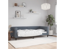 Vidaxl Sofá-cama 90x200 Cm Veludo Cinzento-escuro