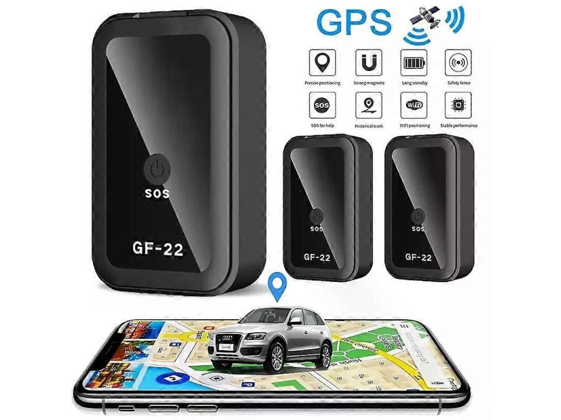 Rastreador Veicular Gf-22 Com Forte Ímã, Alarme Automático, Mini Gps Para Carros E Motocicletas, Controle De Voz E Função Anti-perda